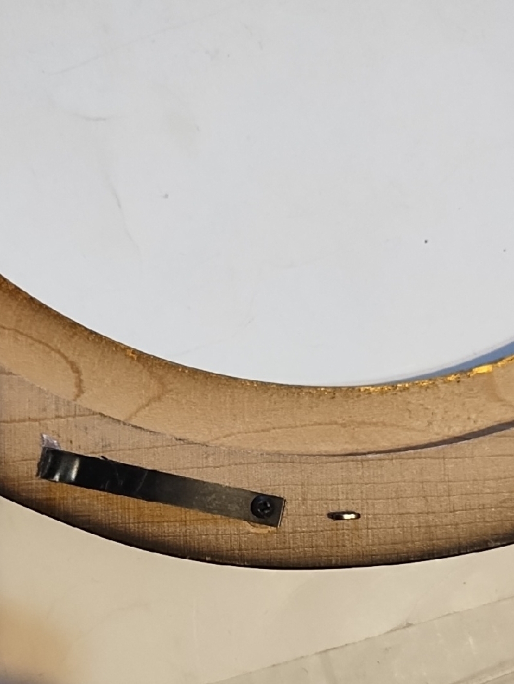 Round Wood Wall Frame - Dark Brown Finish - Picture 10 of 15